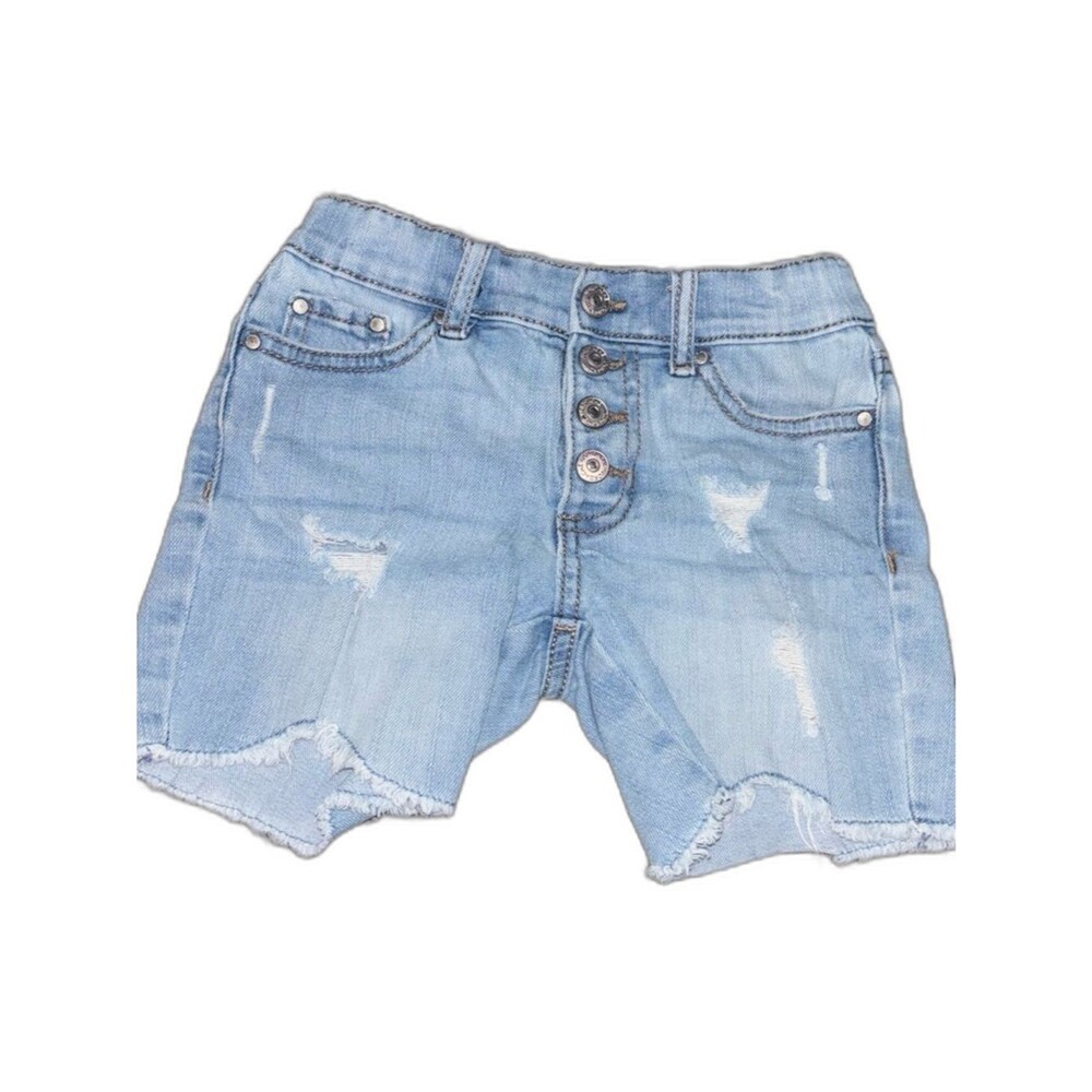 Jordache Light Wash Distressed High Rise Denim Shorts Size 8